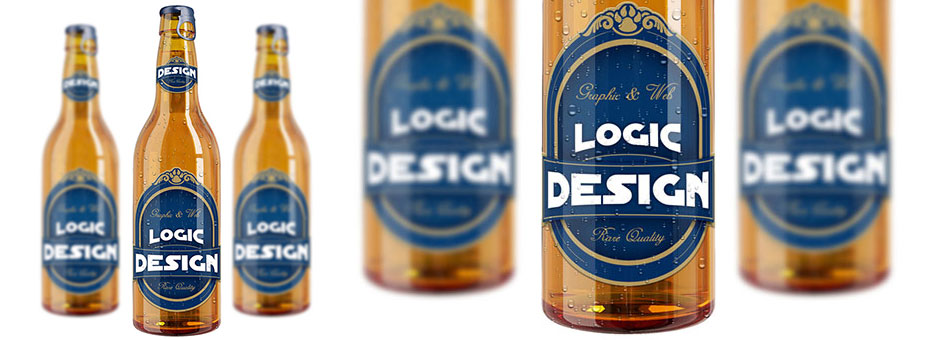 bottle beer mock up