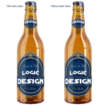 bottle beer mock up drops