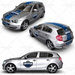 executive family car mock up designs