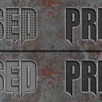 metal texture styles pressed