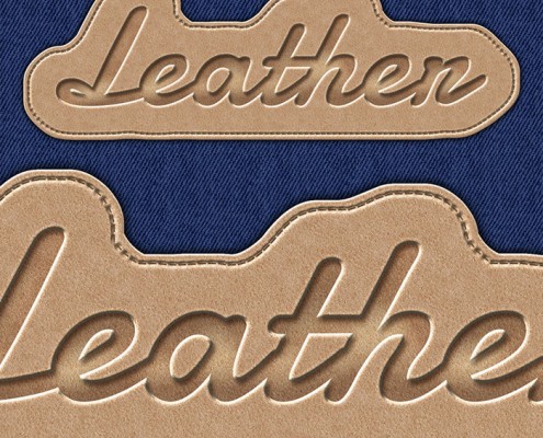 stitched jeans and leather