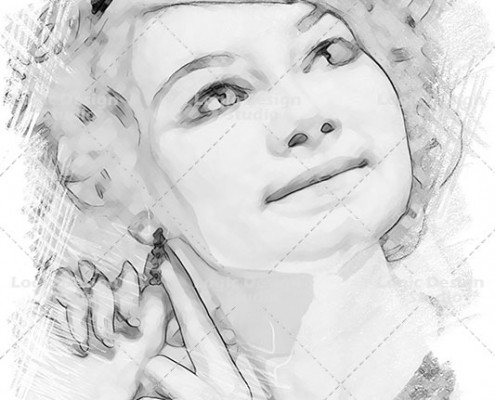sketch effects crayon