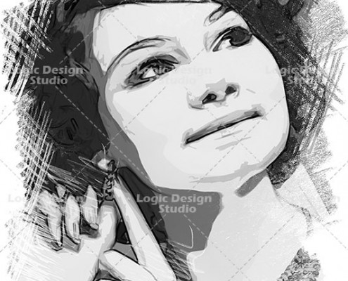 sketch effects compressed charcoal