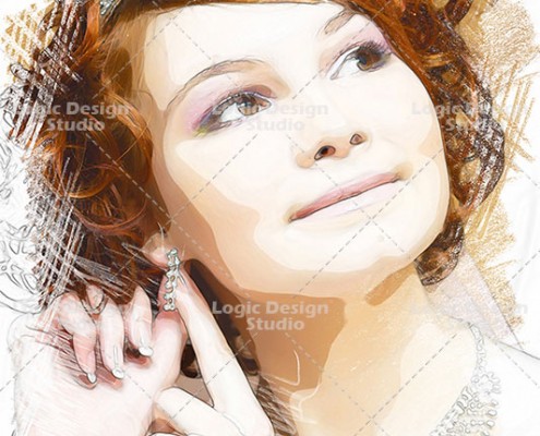 sketch effects pastel