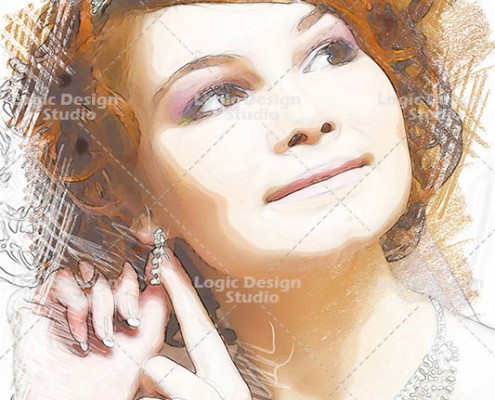 sketch effects pastel sfumato