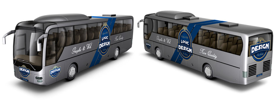 bus mock up front back design