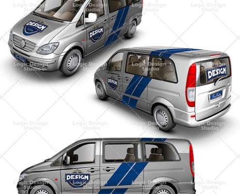 light van car mock ups