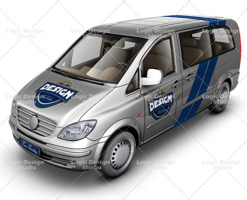light van car front view