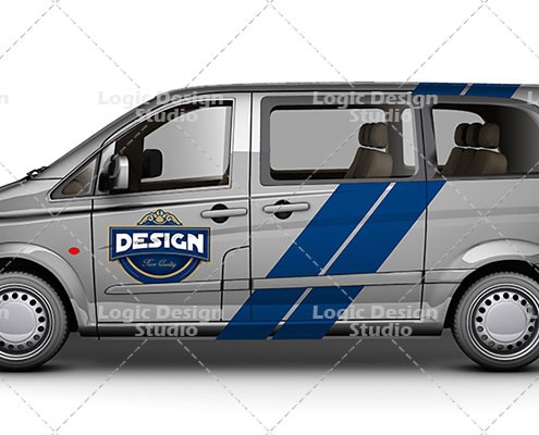 light van car lateral view