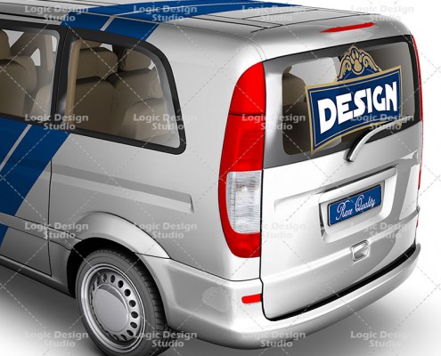 light van car back details