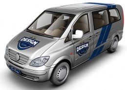 Light Van Car Mock-Up