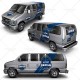 minibus car mock up design views