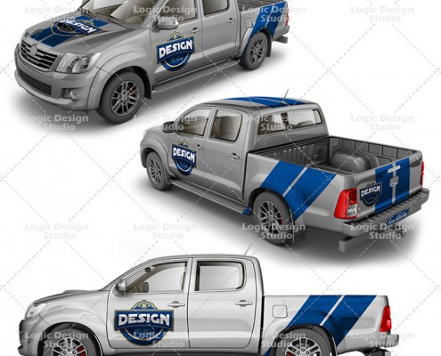 pickup double cab mock up