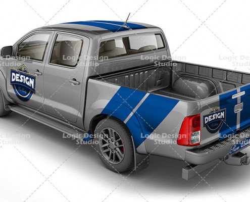 pickup double cab design back