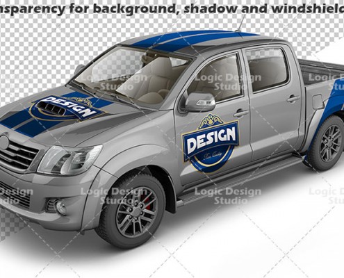 pickup double cab details lateral