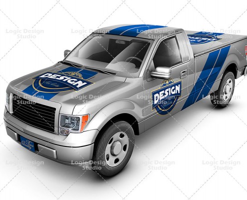 Pickup Truck front view