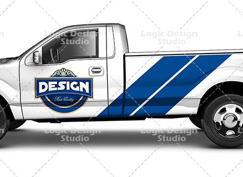 Pickup Truck lateral view