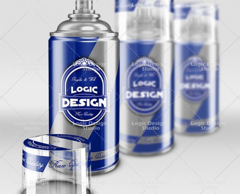spray cans mock up