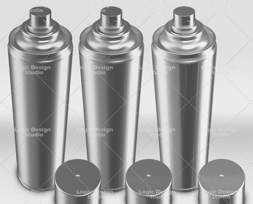 spray cans reflections