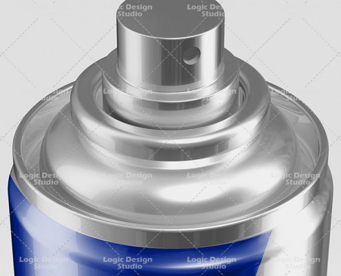 spray cans mock up cap top details