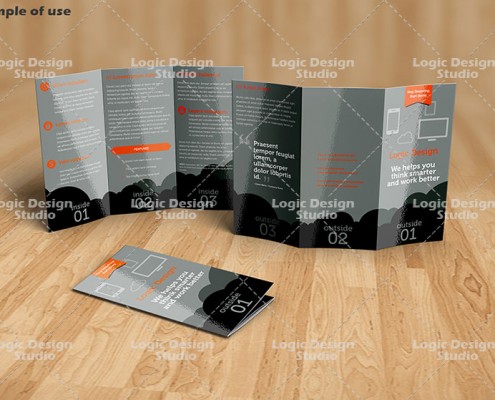tri-fold brochure mock-up
