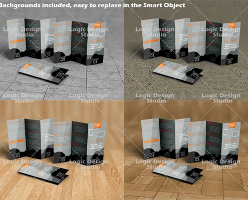 tri-fold brochure background