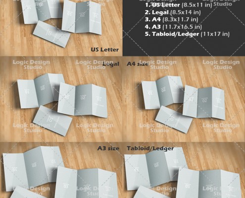 tri-fold brochure sizes