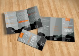 tri-fold brochure mock-up