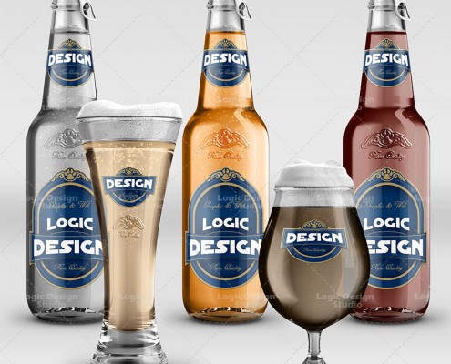 Beer Mock-Up liquid colors