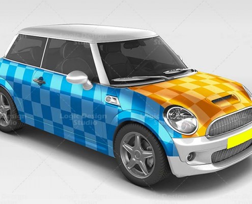 Mini Car Mock-Up view