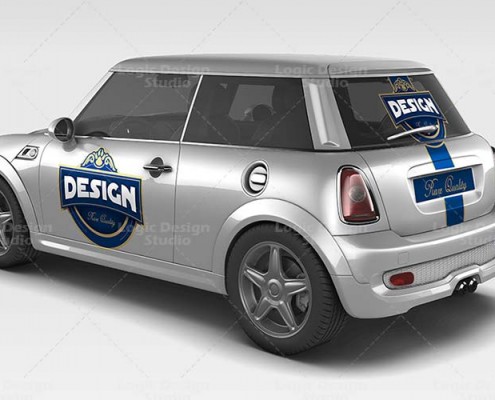 Mini Car Mock-Up view