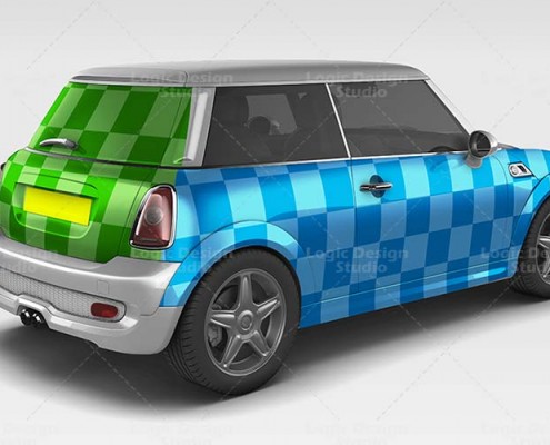 Mini Car Mock-Up view