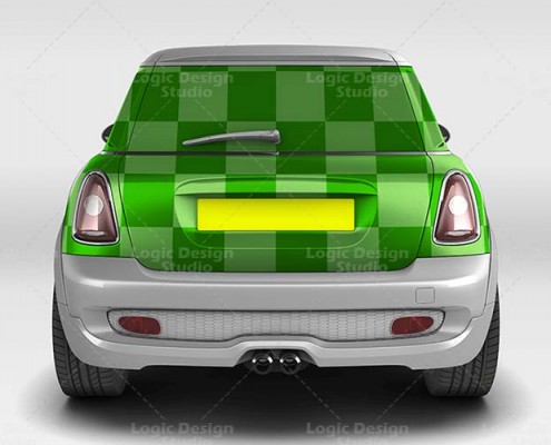 Mini Car Mock-Up view