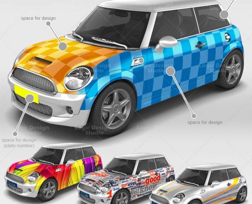 Mini Car Mock-Up designs