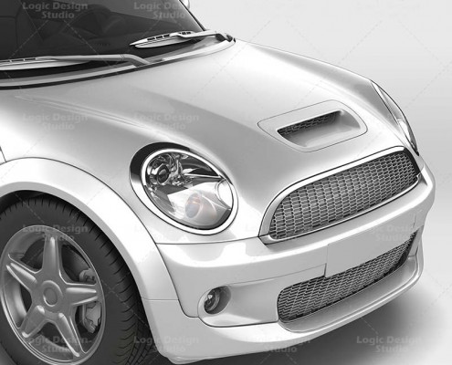 Mini Car Mock-Up details