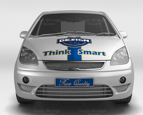 Subcompact car full front