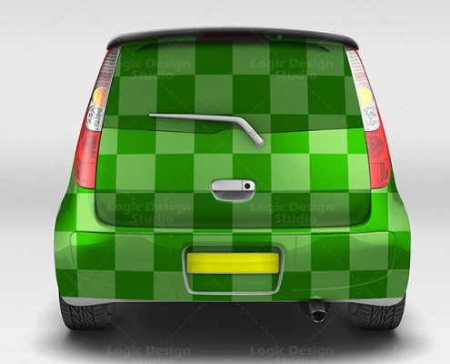 Subcompact car full back design