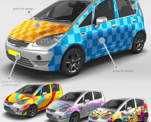 Subcompact Car Mock-Up design