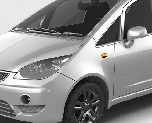 Subcompact Car Mock-Up details