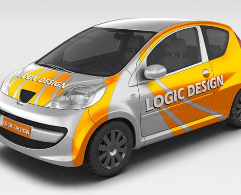 City Car Mock-Up front