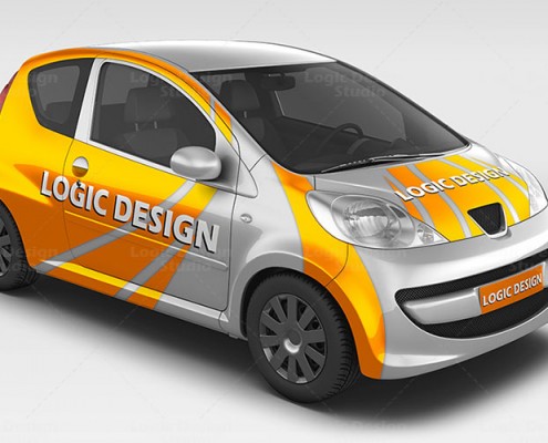 City Car Mock-Up front