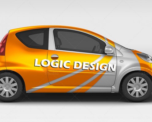City Car Mock-Up lateral
