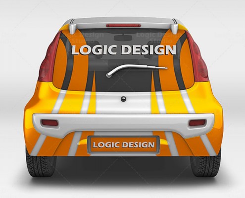 City Car Mock-Up back
