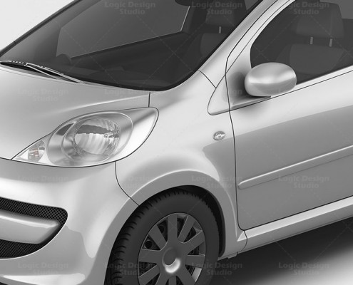 City Car Mock-Up details
