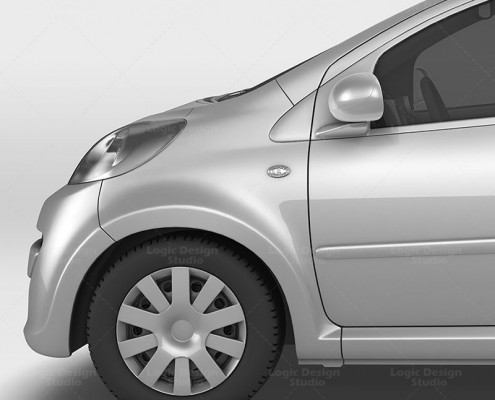 City Car Mock-Up details