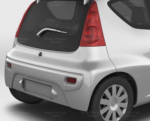 City Car Mock-Up details
