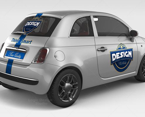 Mini Car Mock-Up v2 view