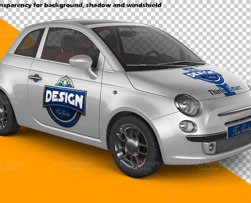 Mini Car Mock-Up v2 transparency