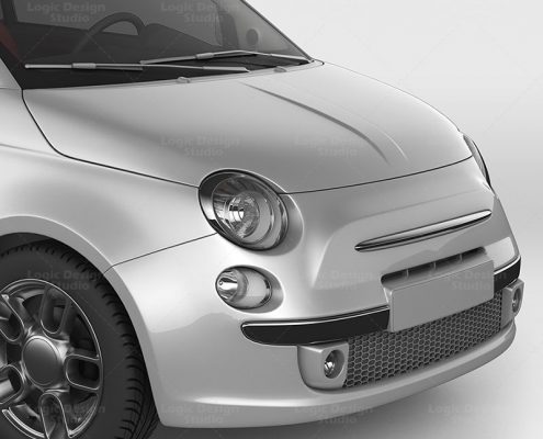 Mini Car Mock-Up v2 details