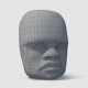 Olmec Statue wireframe details